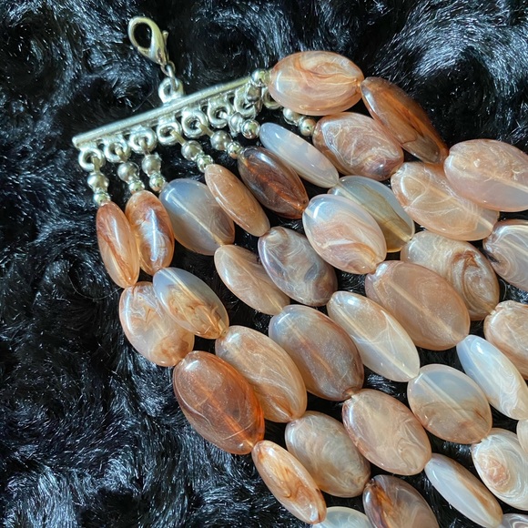 Layered Stone Necklace - Picture 4 of 5